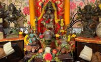 sacred Hindu altar of Bali Beach